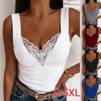 European & American Plus Size Casual Lace Camisole