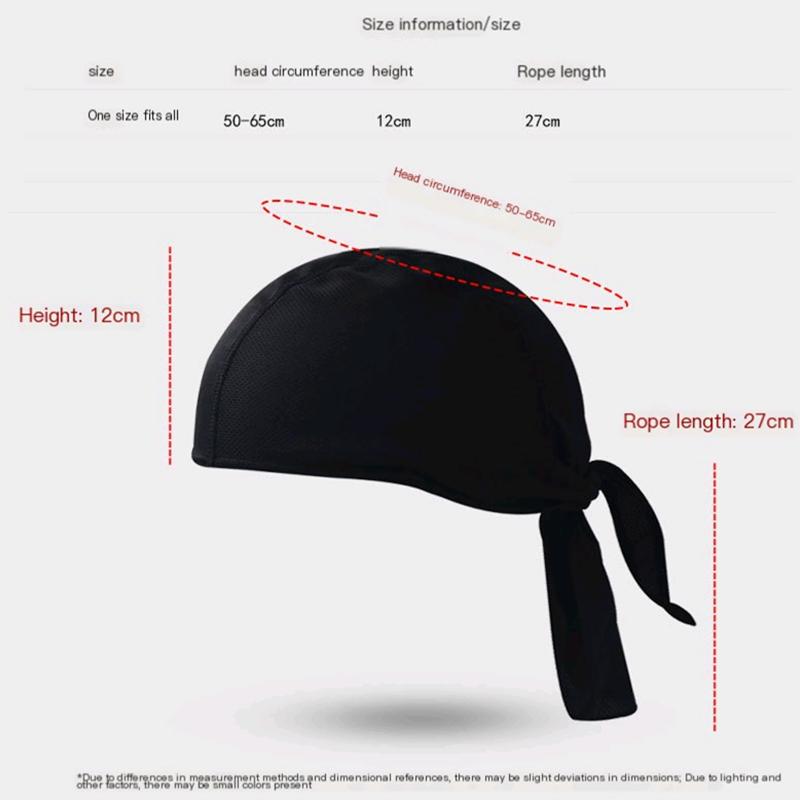 Fahrrad Schweißableitende Mütze Beanie Mütze Radfahren Kopftuch Stirnband Schnelltrocknend Piratenmütze für Outdoor Radfahren Motorradfahren