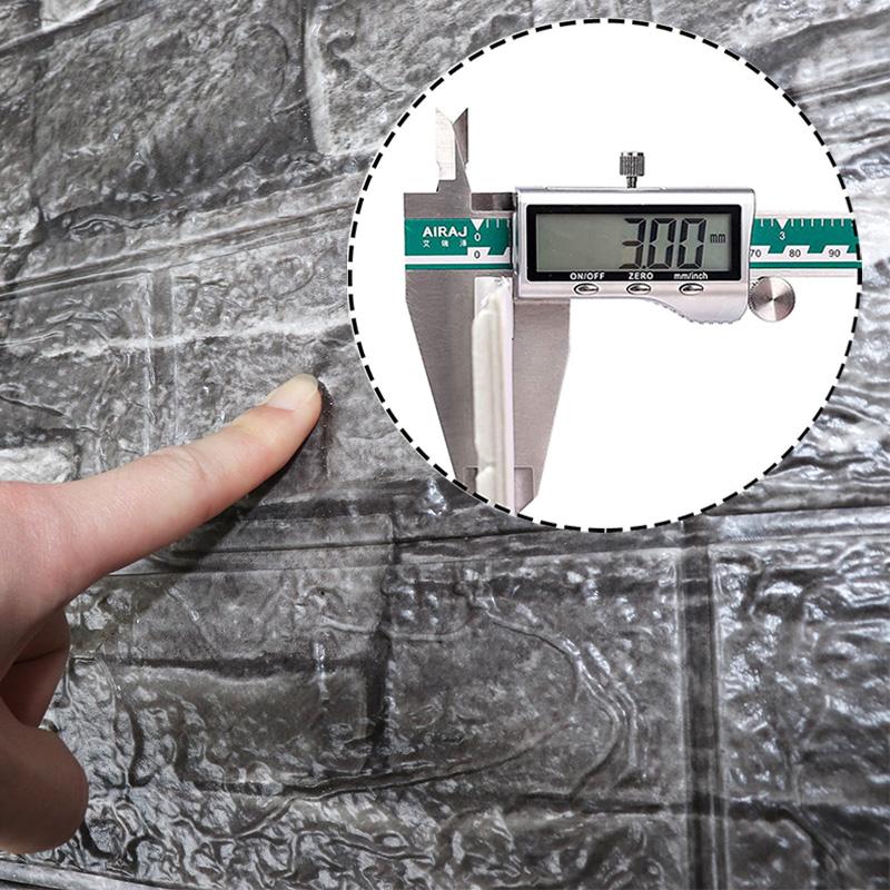 1/5/10M 3D Self-Adhesive Decor Wallpaper Waterproof Imitation Brick Wall Stickers for Living Room Bedroom Wall Home Decoration