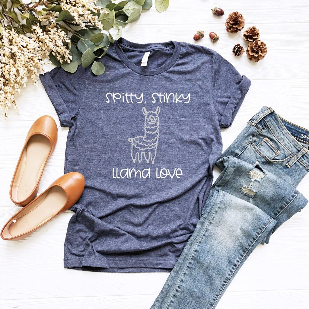 Spitty, Stinky Llama Love Shirt Llama Lover Shirt Llama Tees Funny Llama Shirt