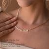 EMANCO Stainless Steel Paperclip Chain, Beads Customized Name Pendant Ladies Freshwater Pearl Necklace Wholesale