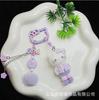 Cute for Hello Kitty Keychain Cartoon Toy Fun Colorful Doll Backpack Pendant Car Decoration Hanging Chain Christmas Gift