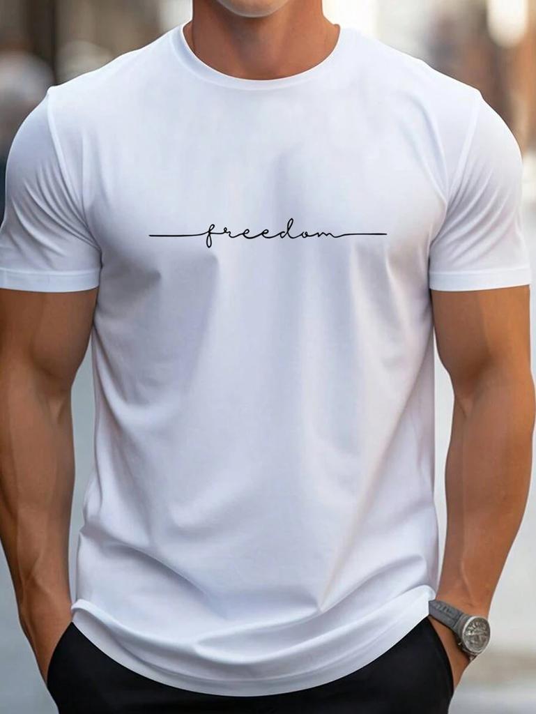 T-shirt Unisex Manfinity Dauomo con Grafica a Lettere
