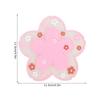 Flower Pattern Coasters Heat Insulation Coaster AntiSlip Cup Mats Tabletop   Prevent Furniture Damage(Pink )