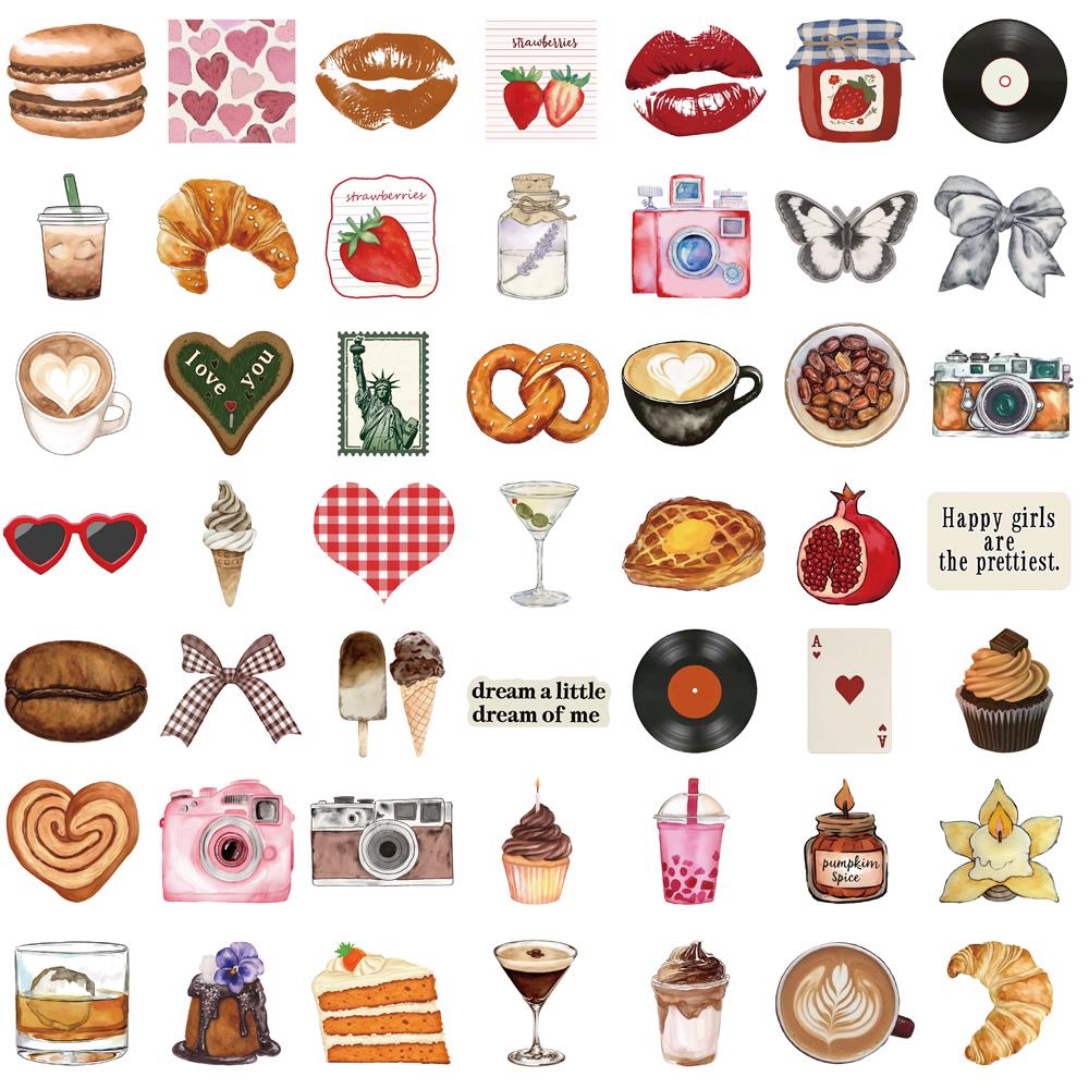 50/100PCS Retro Graffiti Stickers DIY Decoration Motorcycle Phone DIY Luggage Skateboards Handbook Guka Material Decals Sticker
