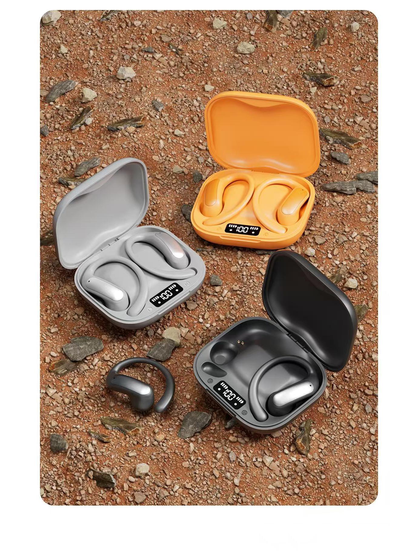 

M140 Open-Ear Bluetooth Sports Headphones with Noise-Canceling and Digital Display Orange M140 Bluetooth Headphones