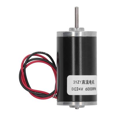 31ZY Permanentmagnet-Elektromotor Hohe Torsion Einstellbare Drehzahl Metallgetriebemotor DC 24V 6000U/min