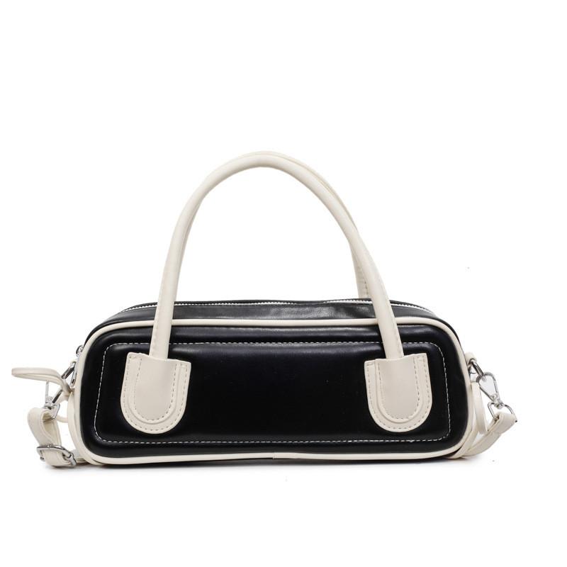 Minimalist Pu Crossbody Bag For Women With Contrasting Color Details For Daily Use