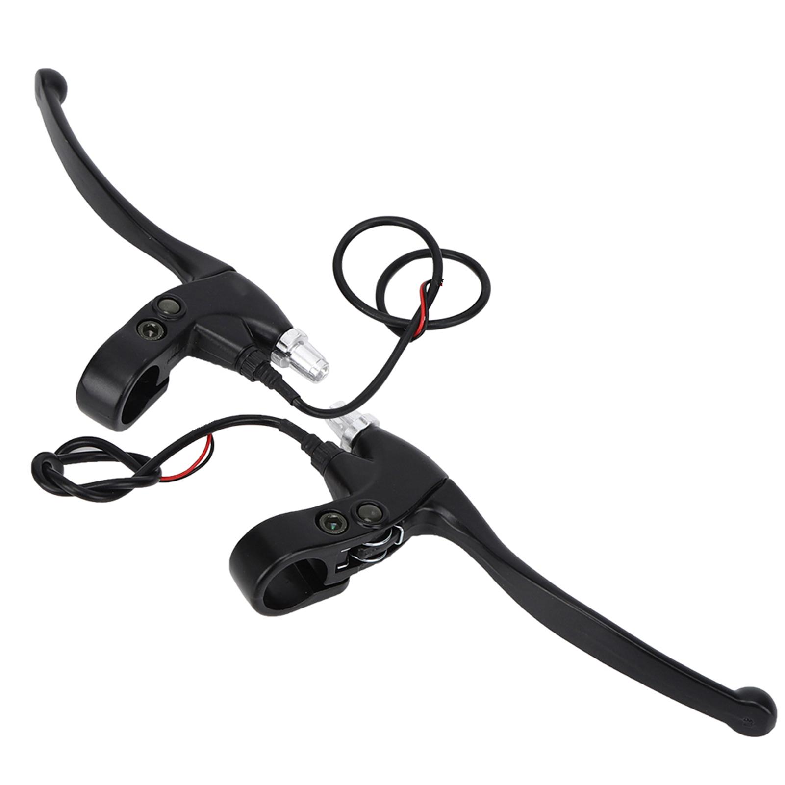 Shoemst Pair Of Aluminium Thicken Brake Lever Handle For Electric Bicycle Scooter Bike