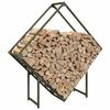 VidaXL Firewood Rack Olive Green 100x25x100 Cm, Fireplace Log Holder, Log Holder, Log Rack 864290