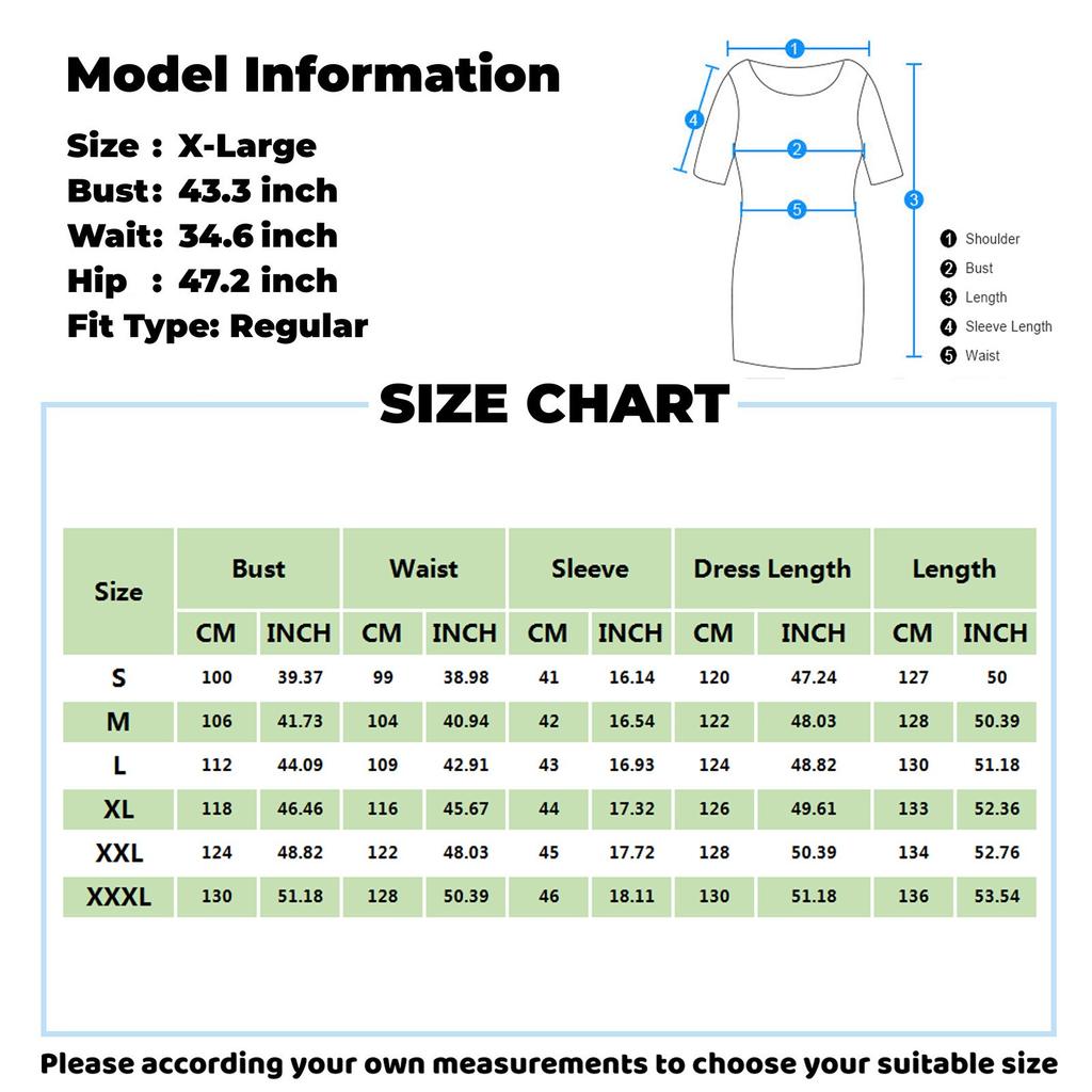 Zweiteiliges Set-Kleid für Damen, lässig, modisch, bedruckt, O/Ausschnitt, mittellang, Länge