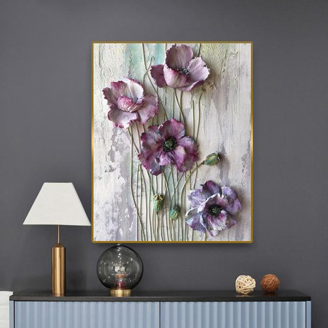 Art Scandinavian Flower Poster Home Decor Canvas Painting Wall Art Posters And Prints Wall Pictures For Living Room Decoration