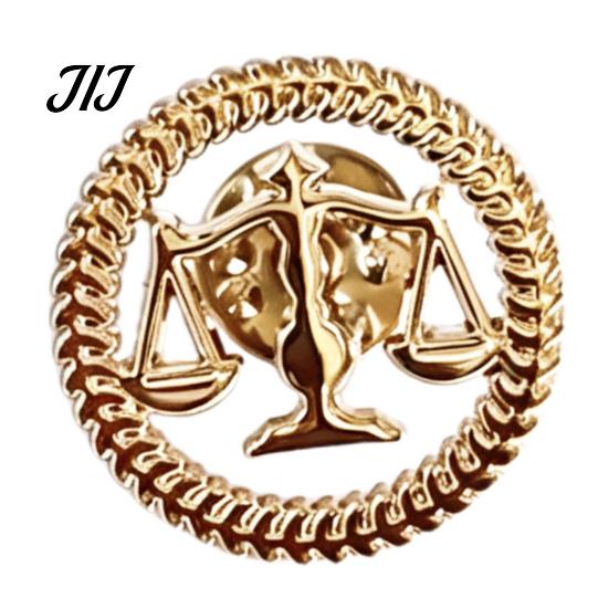 Justice Symbol Pin Scale Lapel for Lawyer, Vintage Balance Alloy Accessory Brooch, Formal Outfits Accessories Offices and Graduations Judicial