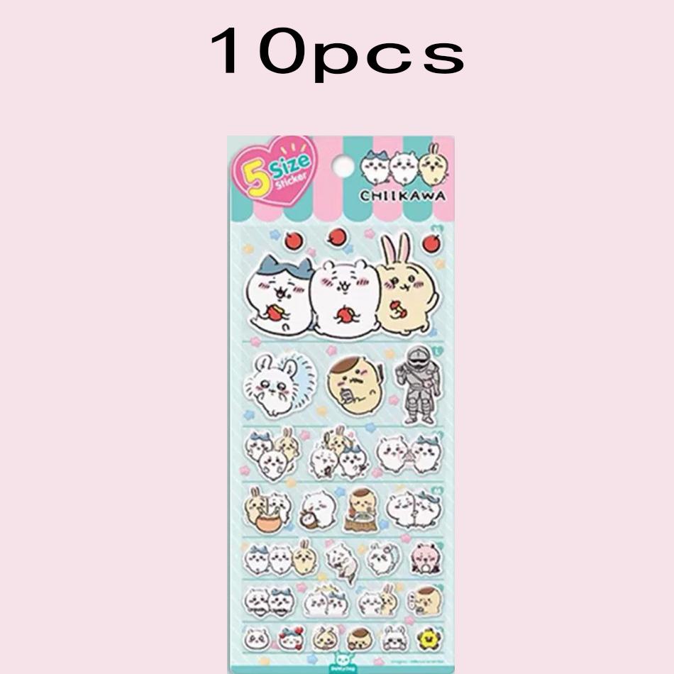 New Chiikawa Sticker Creative Drop Glue Stereo Sticker Cute Decorative Computer With Diy Decorative Stickers Gifts