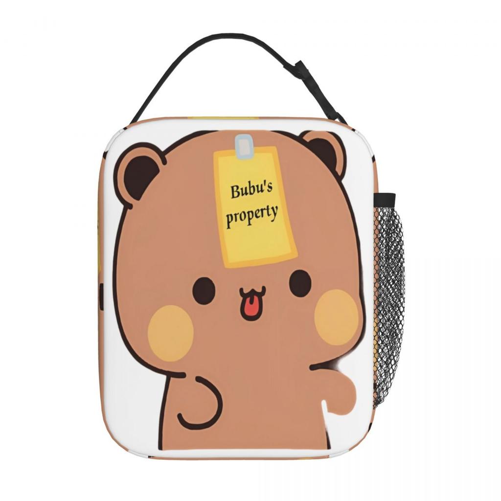 Bubu Dudu Kissing Lunch Bag Vintage Lunch Box Beach Portable Thermal Lunch Bags Print Cooler Bag