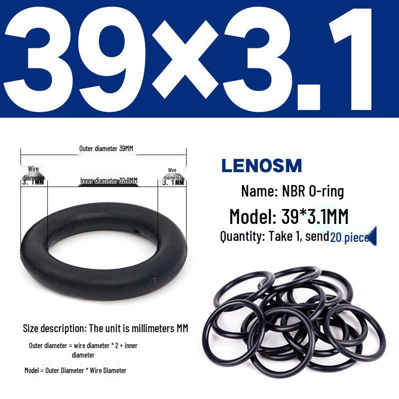High-Pressure NBR Nitrile Rubber O-Ring Seal - Wear & Oil Resistant
