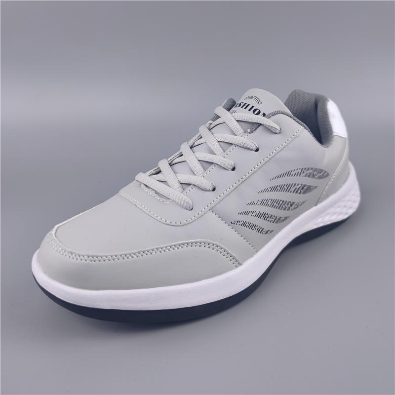 Мужские повседневные спортивные туфли из кожи больших размеров с нескользящей подошвой Модные дышащие нескользящие мужские лоферы для ходьбы на весну и осень 39 4109₽