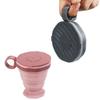 Silicone Folding Coffee Cup Portable Outdoor Folding Water Cup Travel Carrying Cup With Lid Mouthwash Cup For Camping And Hiking