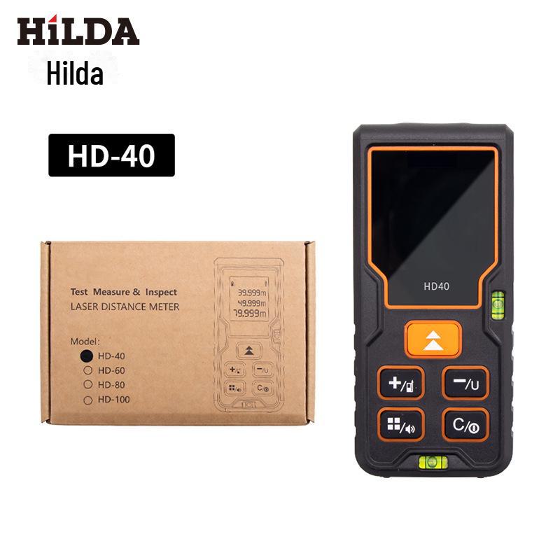 HILDA Laser Avstandsmåler 40/60/80/100m - Måleverktøy med Høy Presisjon