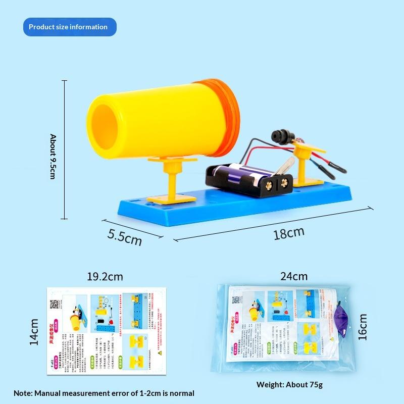 

1Set Sound Wave Imager Visualization Science Experiment Set Visible Sound Physics Toy Kids DIY Technology School Project