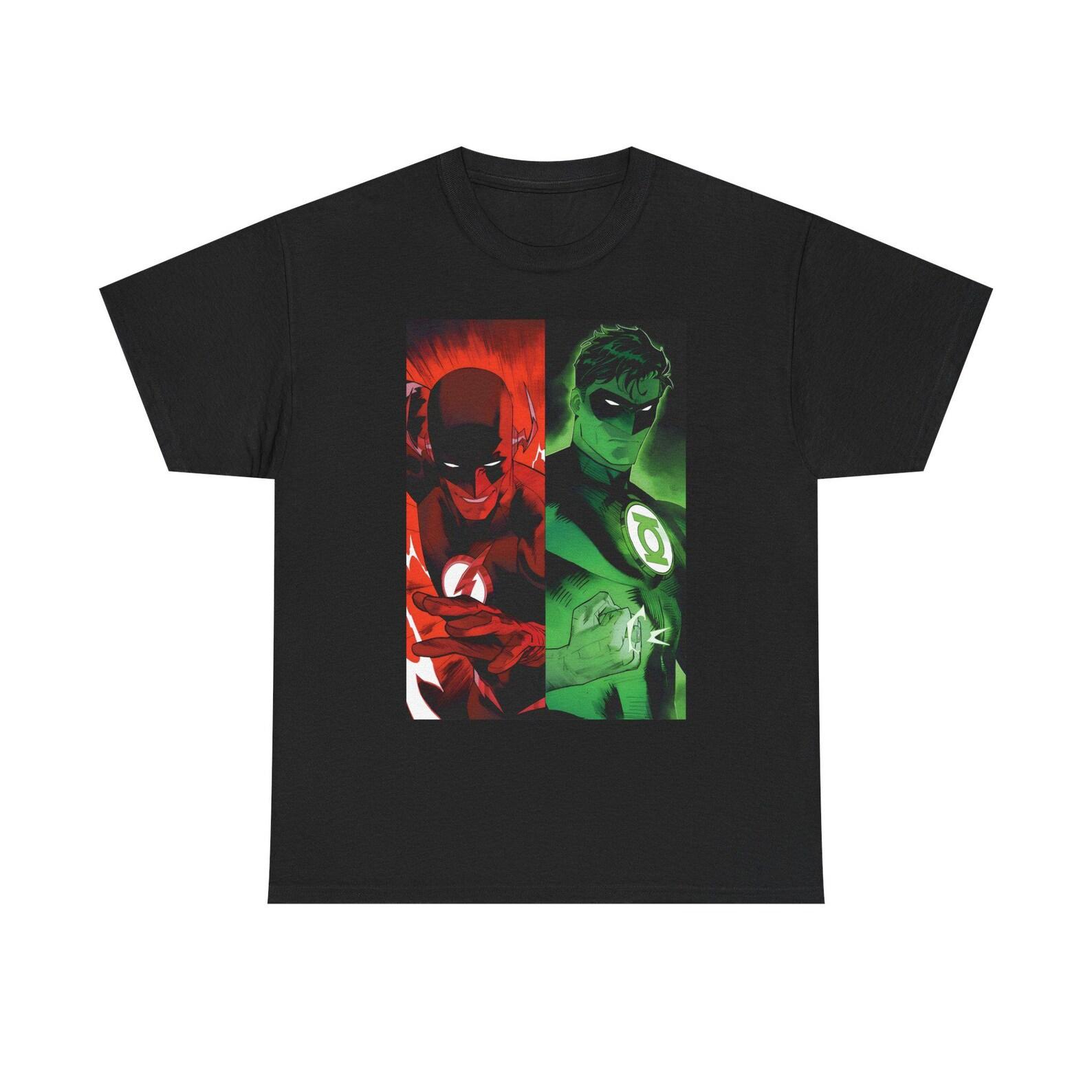 Flash & Green Lantern HJ Unisex Heavy Cotton Tee S
