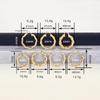 Middle East Geometric Ring Earrings Female, Heavy Industry Exaggerated Internet Celebrity Fashion Jewelry