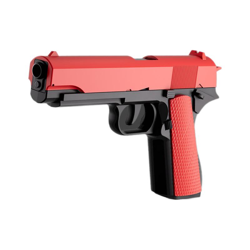 Mingjiangtang 1911 Soft Bullet Toy Gun for Kids - Continuous Fire Revolver Gun with Ejection Feature, Ideal for Boys.