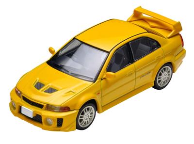 Tomica Limited Vintage Neo Mitsubishi Lancer GSR Evolution V Yellow 1/64 LV-N187a (Finished Model)