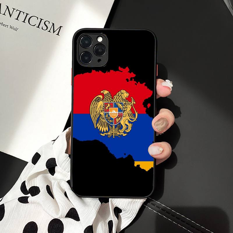 Armenia Armenians Flag Phone Case for iPhone 11 12 13 Mini Pro XS MAX 8 7 6 6S Plus X 5S SE 2020 XR Case