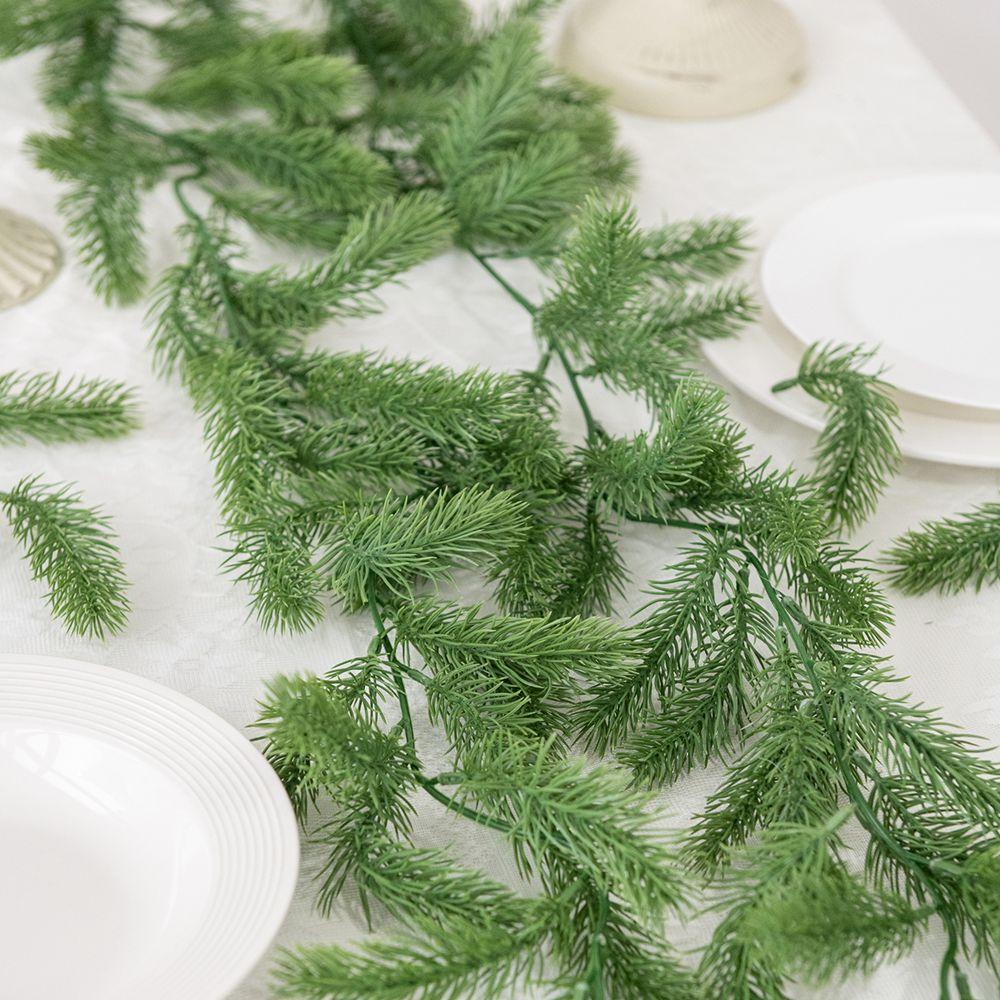 72 Mesh Artificial Plant Pine Needle Vine Decor Outdoor Garden Home Living Room Festival Party Wedding Photography Prop Diy Gift