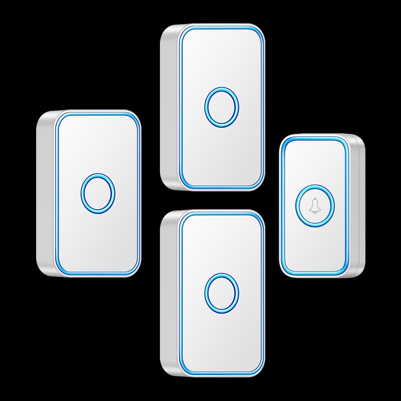 Ultra-Long Range Wireless Doorbell with Remote Control and Elderly Pager Chime Standard белый