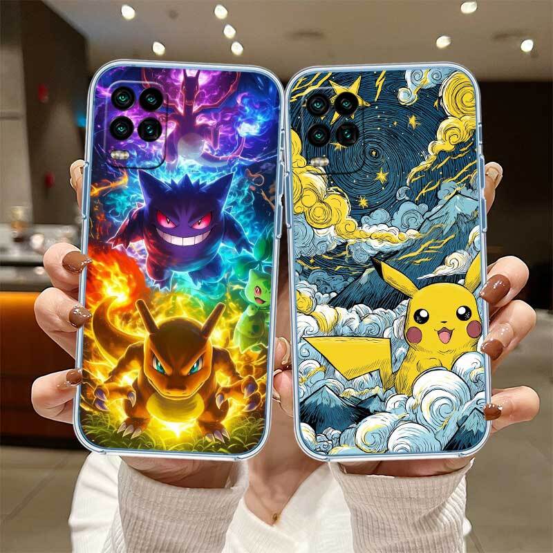 Cartoon Pokemon Case for Motorola E7 E22 E20 E13 E15 E22S E30 E40 G10 G20 G04 G22 G23 G05 G75 G35 G55 G6 G7 G8 G9 Plus Power Play