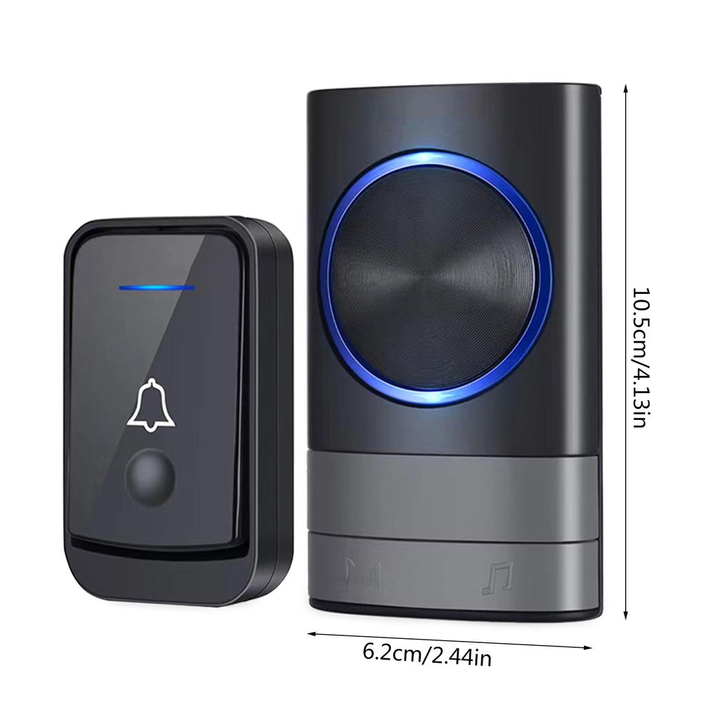 Intelligent Wireless Doorbell IP44 Waterproof Home Security Alarm Welcome Door Bells Two Way Talk Doorbell for Home