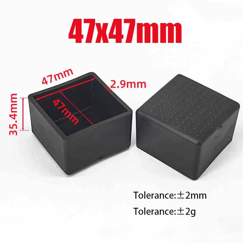Black PVC Furniture Table Foot Tip Chairs Legs Pad Protector Cover Square/Round Caps Pipe Plug Lid Tube Hole Protection End Cap