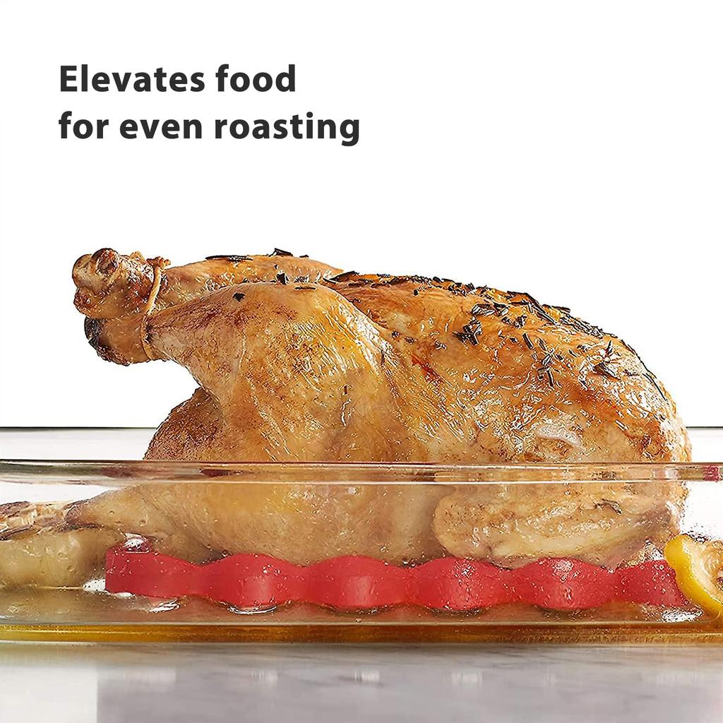 1PC 2PCS Silicone Roasting Rack, for Baking Canning Cooking Steaming, Non Stick, Easy To Clean, Heat Resistant, Cooling Rack