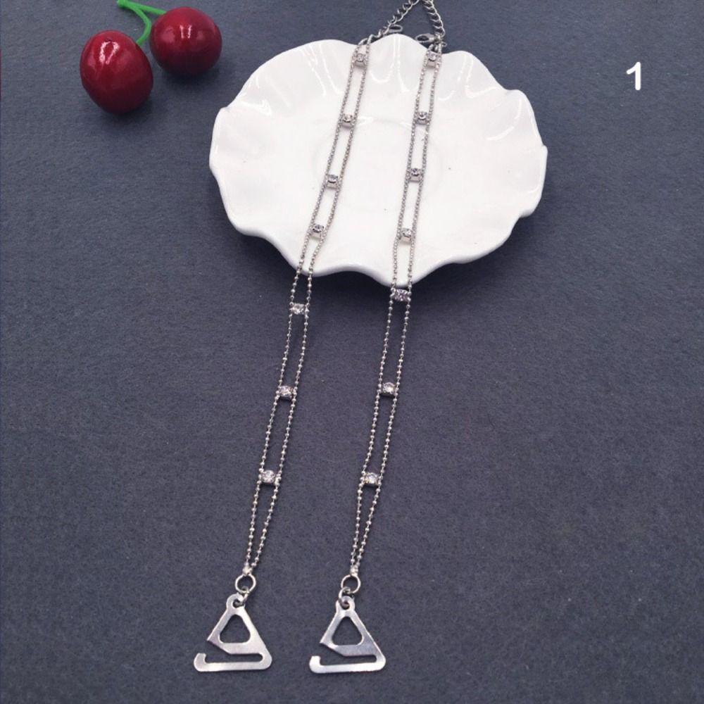 Fashion Metal Bras Straps Aniti-slip Pearl Shoulder Straps Adjustable Rhinestone Underwear Strap