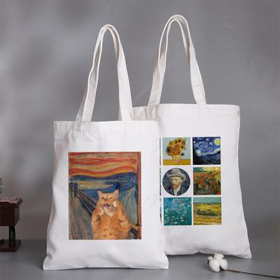 Van Gogh Arte Pittura a Olio Grafica Borsa da Shopping da Donna Tela ad Alta Capacità Borsa a Spalla Moda Harajuku Borsa Tote Shopper da Donna