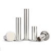 304 Stainless Steel Flat Head Semi-Hollow Rivet, GB875 Round Head, Sizes M2-M8.