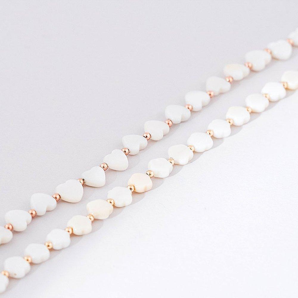Jrosa 14K Mother-of-Pearl Rail Bracelet