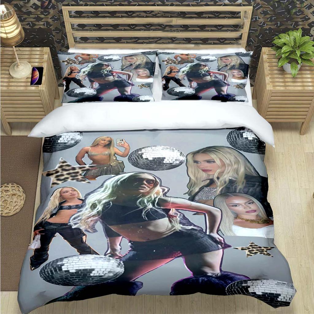 Fashion Spain Female Singer B-Bad G-Gyal Print Bedding Set Duvet Cover Comforter Bed Youth Kids Girl Boys Luxury Gift