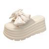8CM New Summer Women Slippers Thick Soles Shoes Casual Platform Beach Flip Flops Leisure Butterfly-knot Sandals Sneakers Woman
