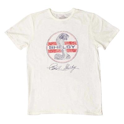 T-shirt Premium Naturale 3XL con Logo Carroll Shelby Cobra Usurato di Wicked Quick