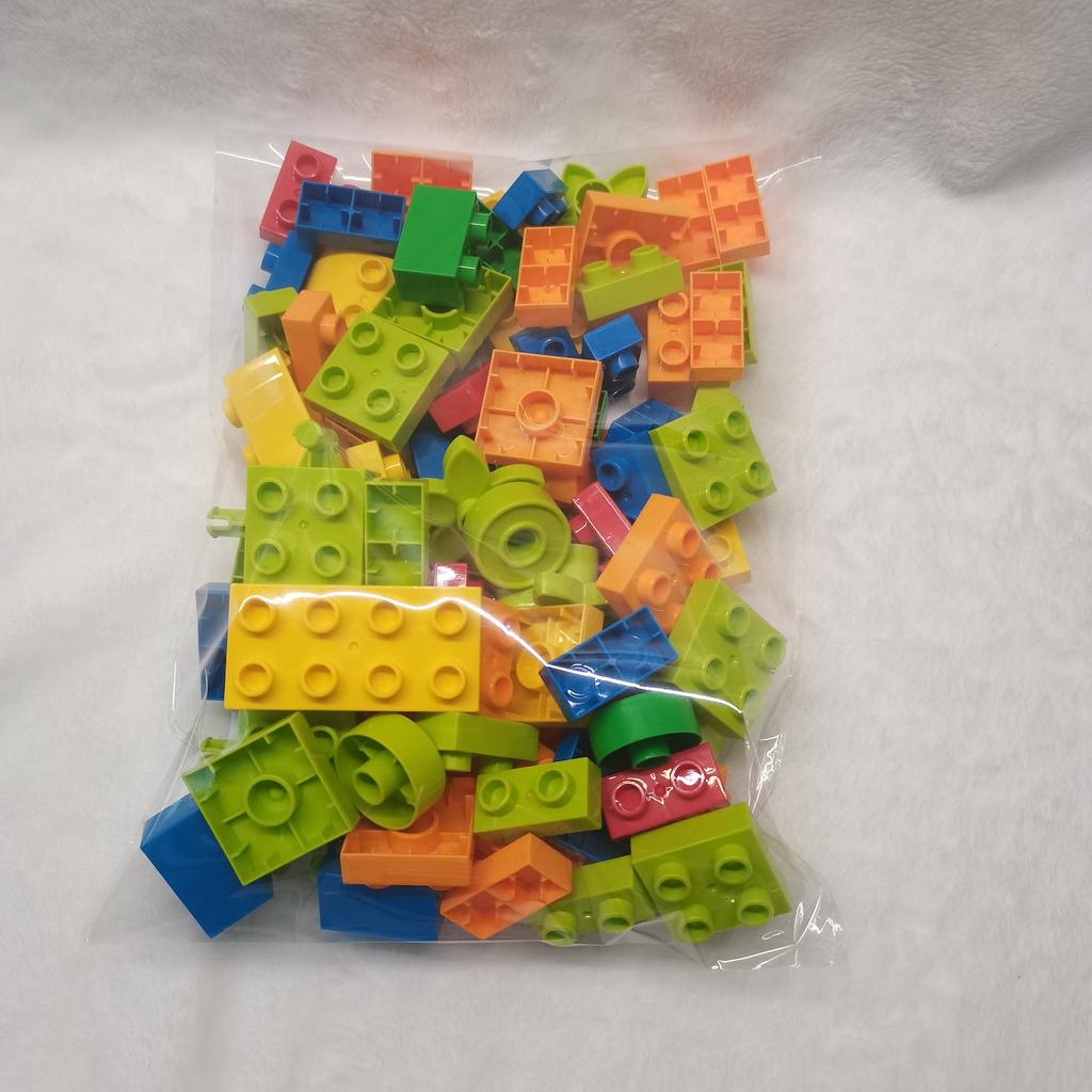 Non-Toxic 70/80Pcs Creative Building Blocks Set Of Colorful Classic Basic Brick Toys For Baby Construction Bulk Model Figures