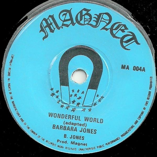 

7inch Record BARBARA JONES - Wonderful World MA004 Magnet 1973 UK Reggae, Ska & Dub Used