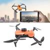 Brushless Motor Drone RC Drone with Double Camera Brushless Motor Drone Remote Controller with Screen Display Orange S9 RC Drone