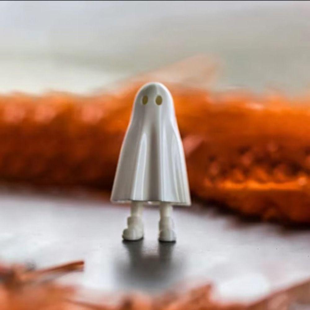 Cute Little Man Ornament Activity Foot 3D Printed Ornament Halloween Ghost Statue  Halloween Decor