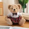 25cm Cute Cartoon Uniform Couple Bear Plush Toy Kawaii Suit Skirt Bear Stuffed Plush Animals Doll Pillow Birthday Gift For Kids