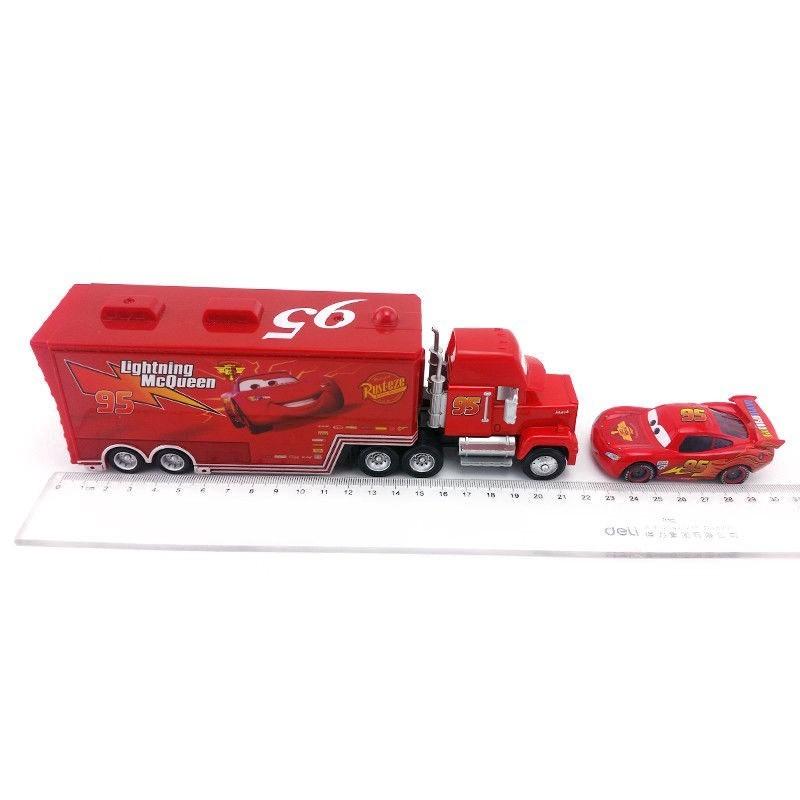 Disney Pixar Car No.95 Mack Racer's Truck Mcqueen 155 Model Kid Toys High-quality Craftsmanship