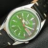 JAPAN VINTAGE REFURBISHED SEIKO 5 AUTOMATIC MENS GREEN DIAL WATCH A446688-1