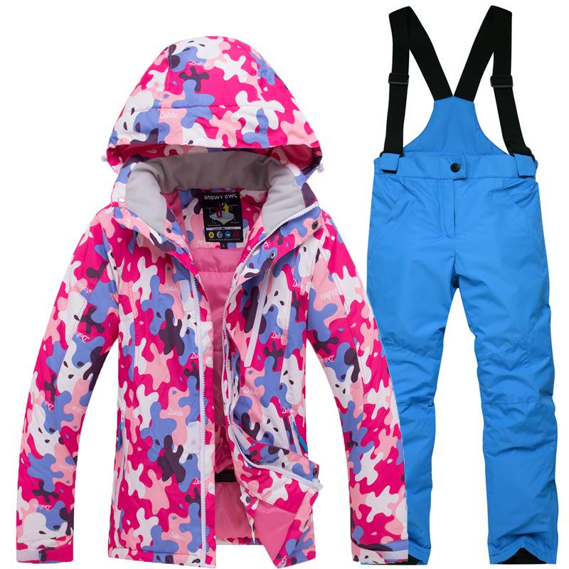 Kids' Warm Winter Ski Suit: Thickened Jacket for Boys & Girls